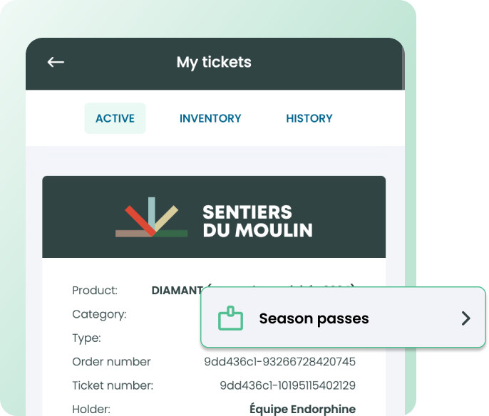 Season pass management