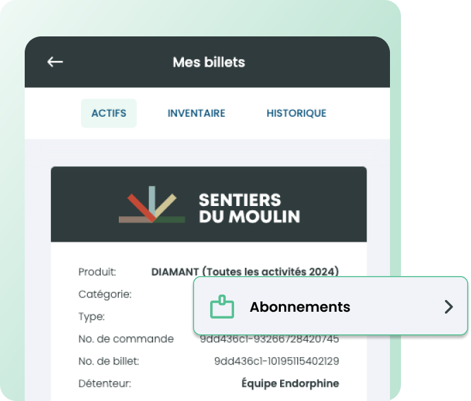 Gestion des abonnements de saison