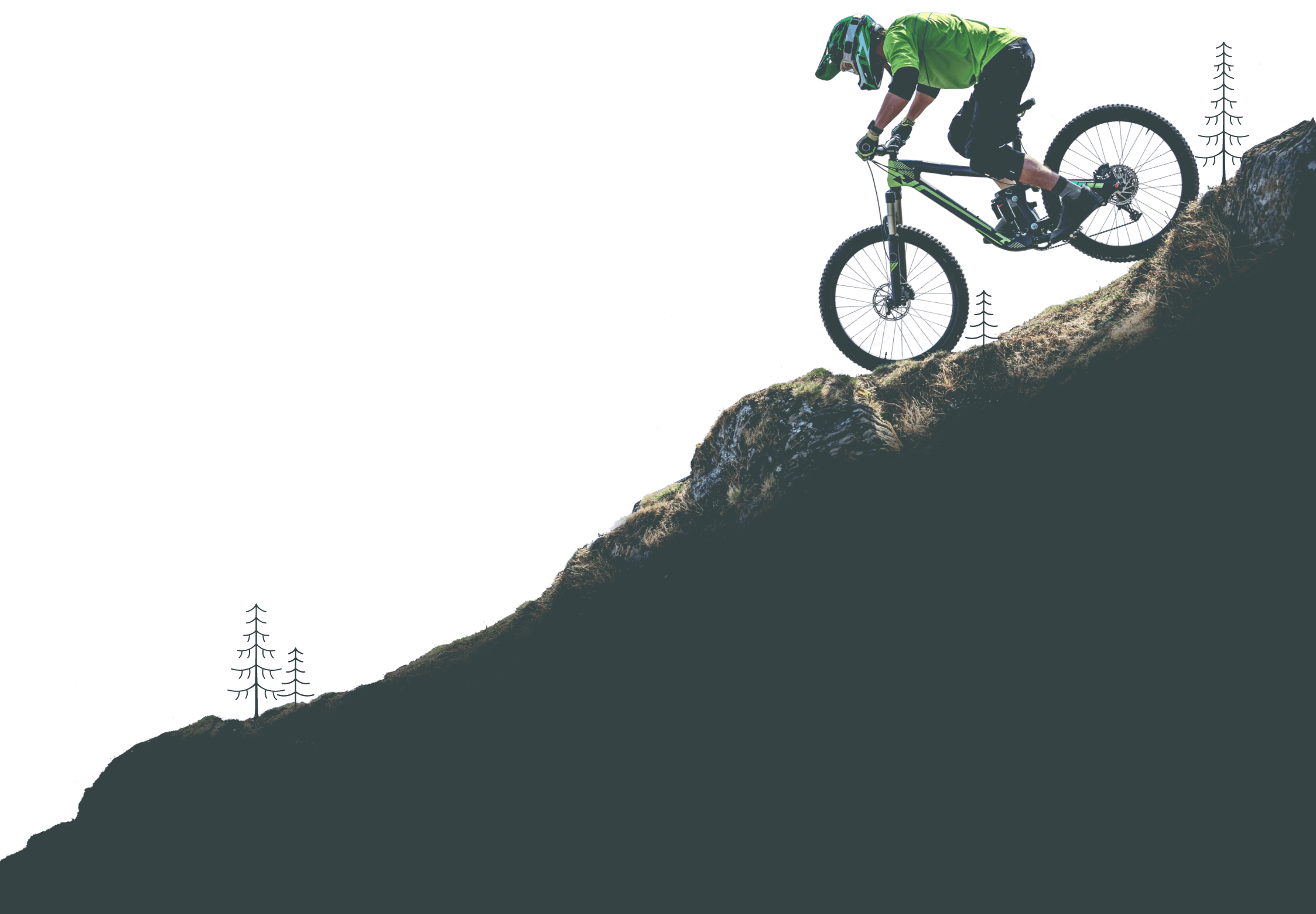 Illustration vélo de montagne